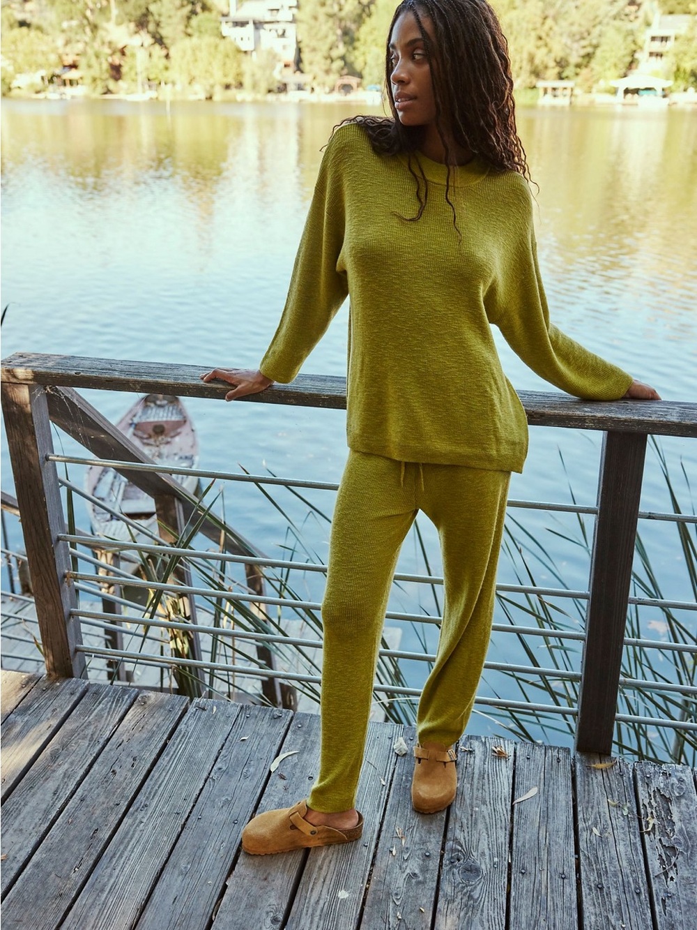 NWT Free People Malibu Solid Pant Surf Set